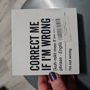 Funny Office Wood Box Sign Correct Me If I'm Wrong Definition Wooden Box (A-38)